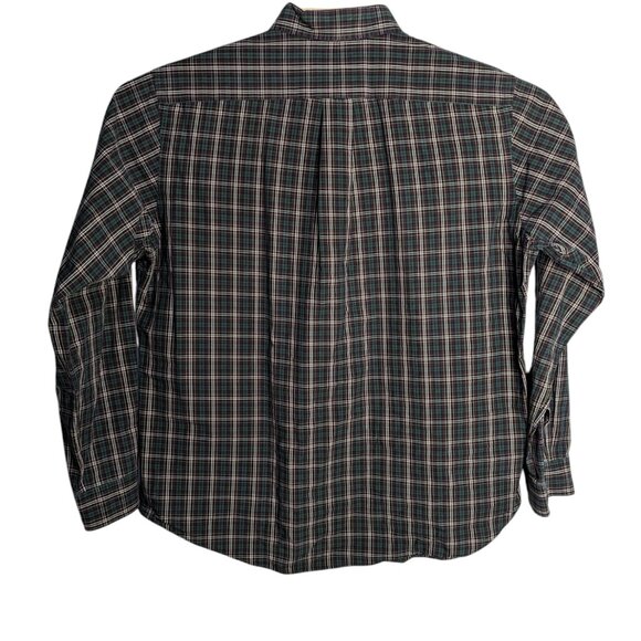 Ralph Lauren Dress Shirt Mens XL Green Multicolor Plaid 100% Cotton Custom Fit - Picture 3 of 5